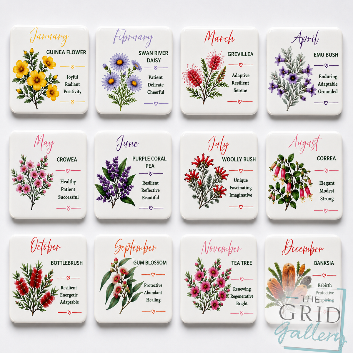 Australian Birth Flower Magnet