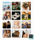 2" Square Personalised Photo Magnets