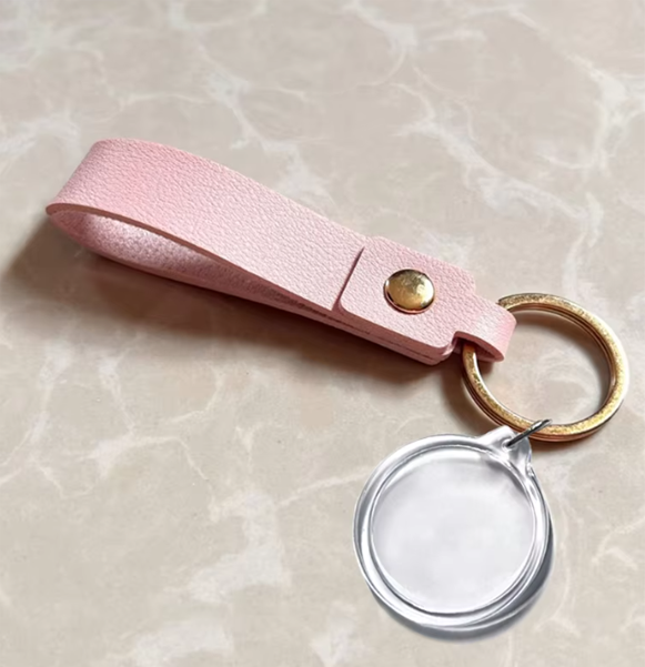 32mm Double-Sided Personalised Photo Keyring