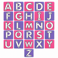 Bright Pink & Purple Letter Tracing Magnets | A–Z Educational Magnet Set