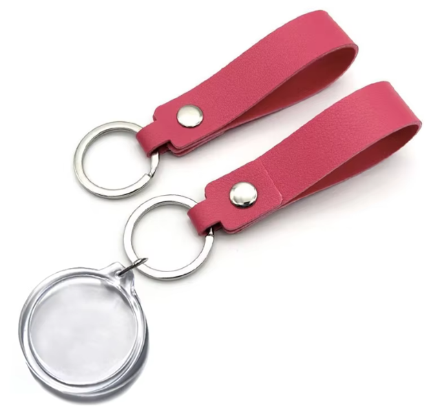 32mm Double-Sided Personalised Photo Keyring
