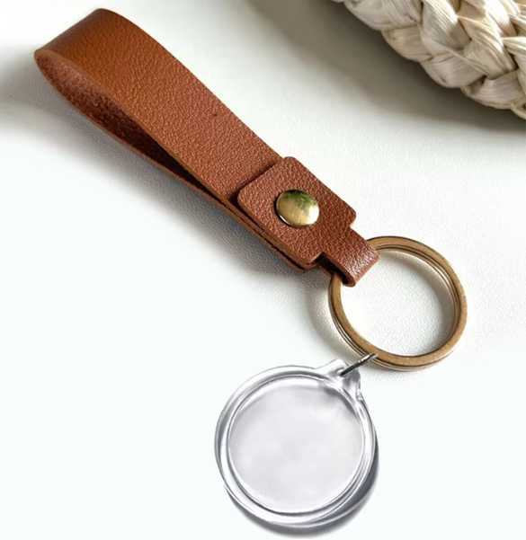32mm Double-Sided Personalised Photo Keyring