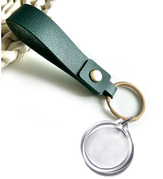 32mm Double-Sided Personalised Photo Keyring